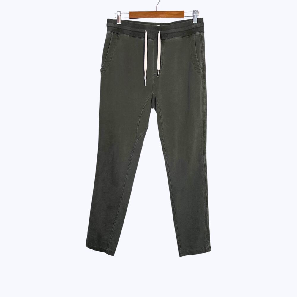 Buck Mason Brushed Loopback Sweatpant Trouser Jogger Drawstring in Sage M's Sm.